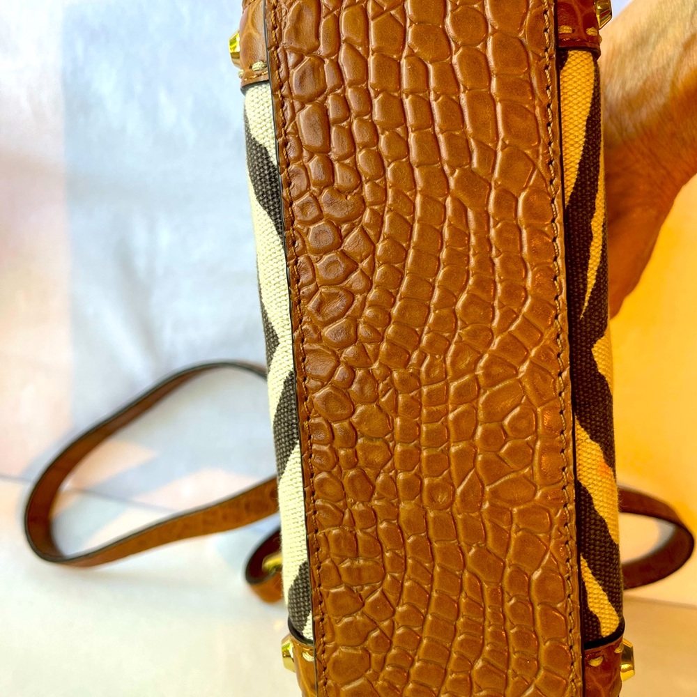 Michael Kors Small Zebra Print Canvas And Leather… - image 7